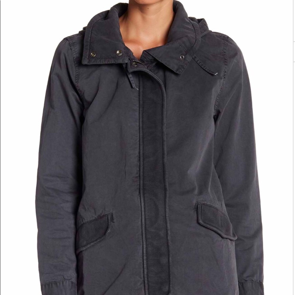 Melrose and Market Rib Trim Hooded Anotak
